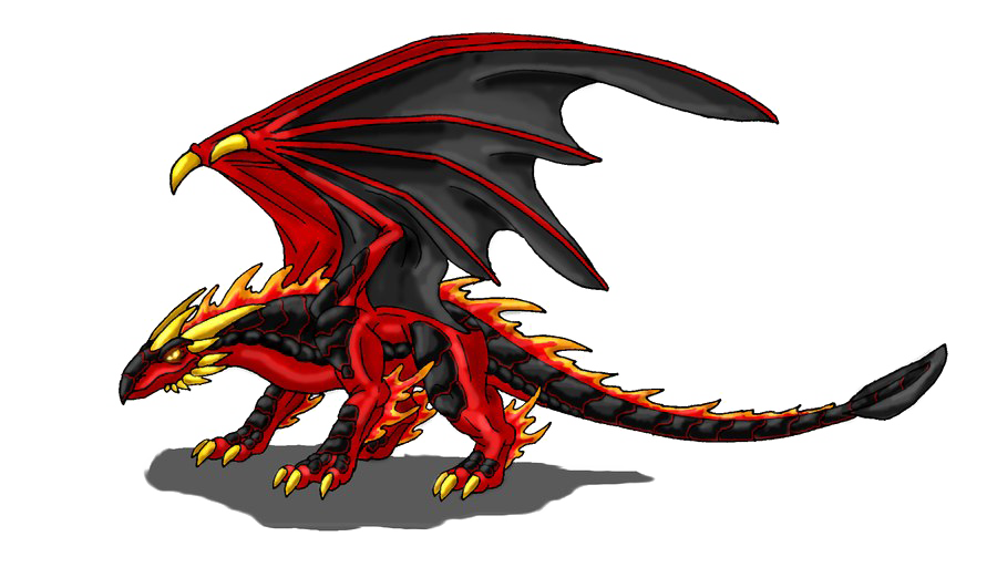 Fire Dragon PNG Image