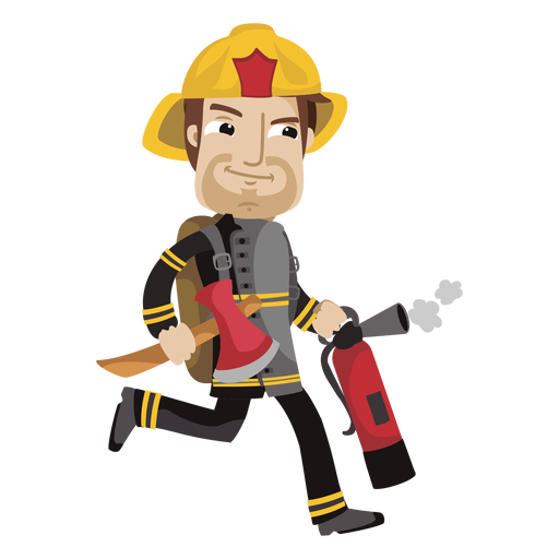 Firefighter PNG Image Background