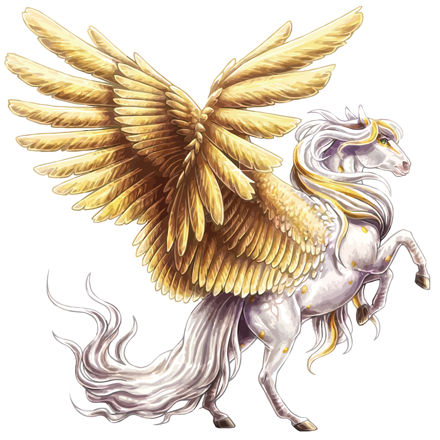 Immagine Trasparente del PNG del cavallo volante