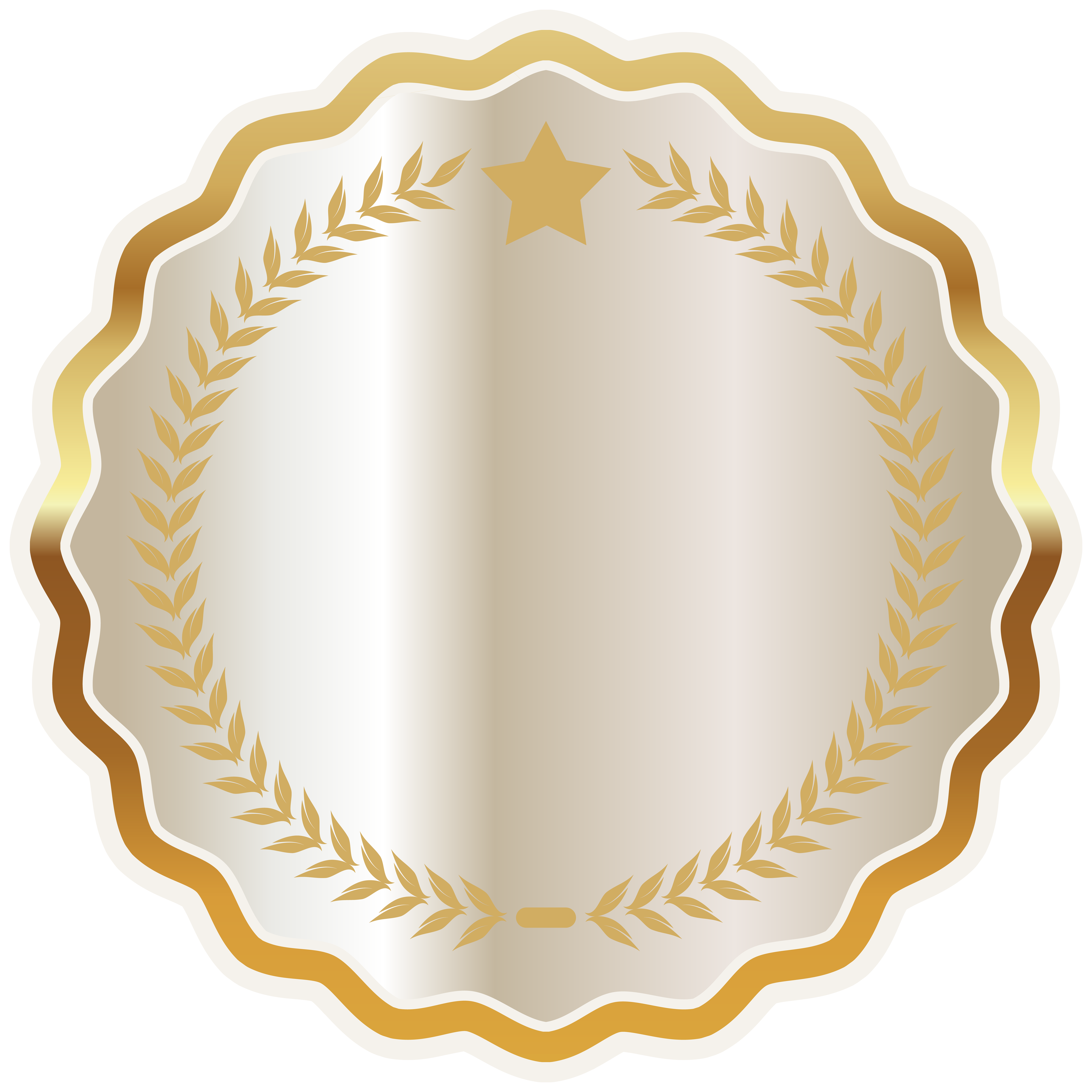 Golden Badge PNG High-Quality Image