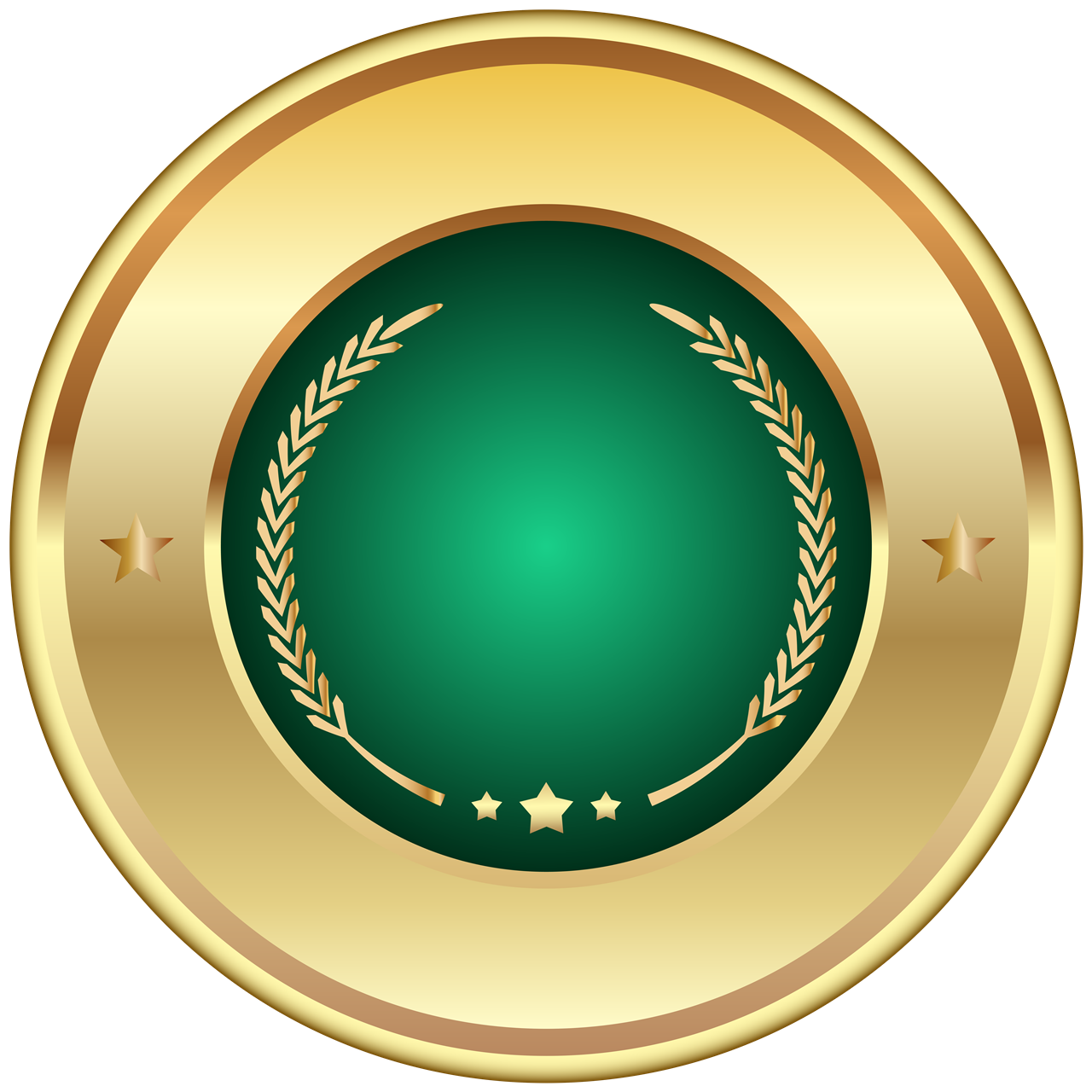 Golden Badge pc PNG