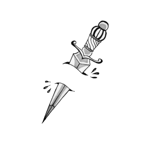 Goth Tattoo PNG Image Transparent Background