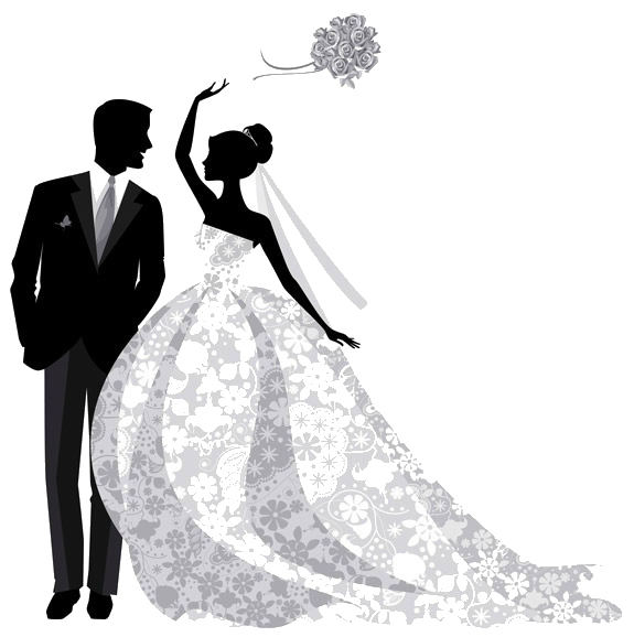 Жених и невеста Скачать прозрачное изображение PNG
