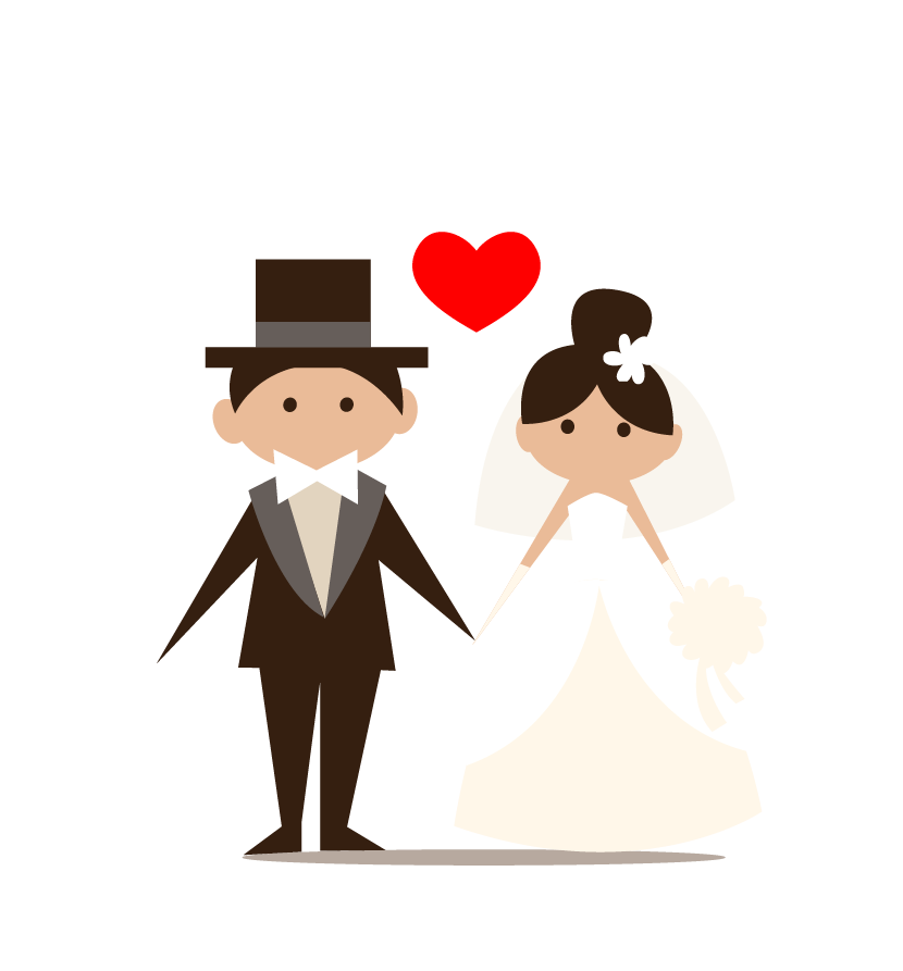 Жених и невесты PNG фоновое изображение