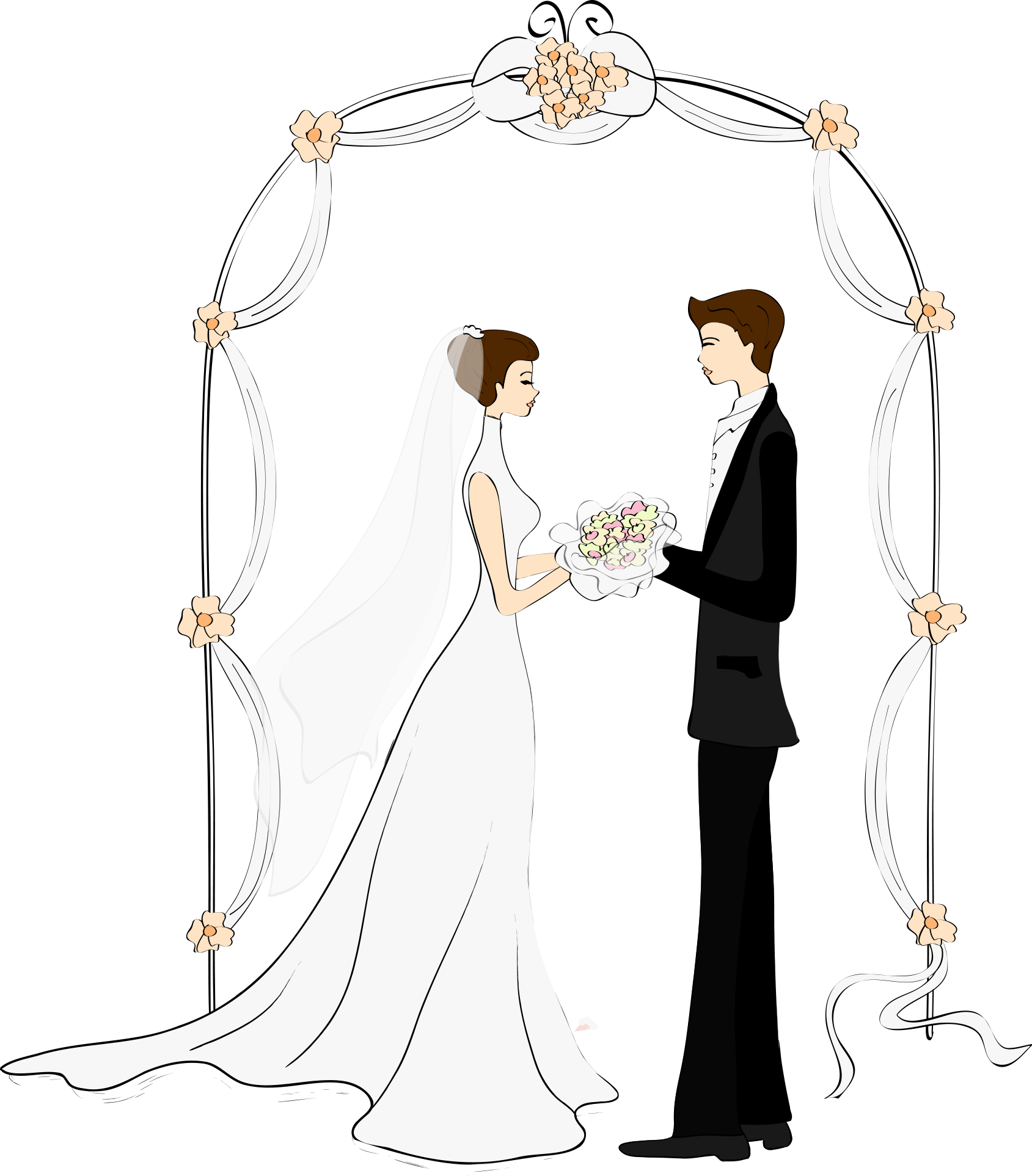 Жених и невесты PNG Image
