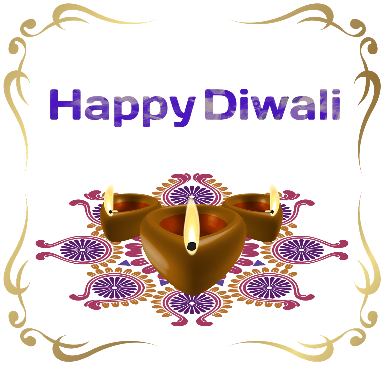 Happy Diwali PNG Image