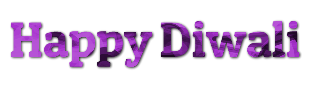Happy Diwali Text Free PNG Image