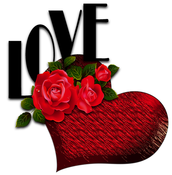Heart Rose PNG Image Background