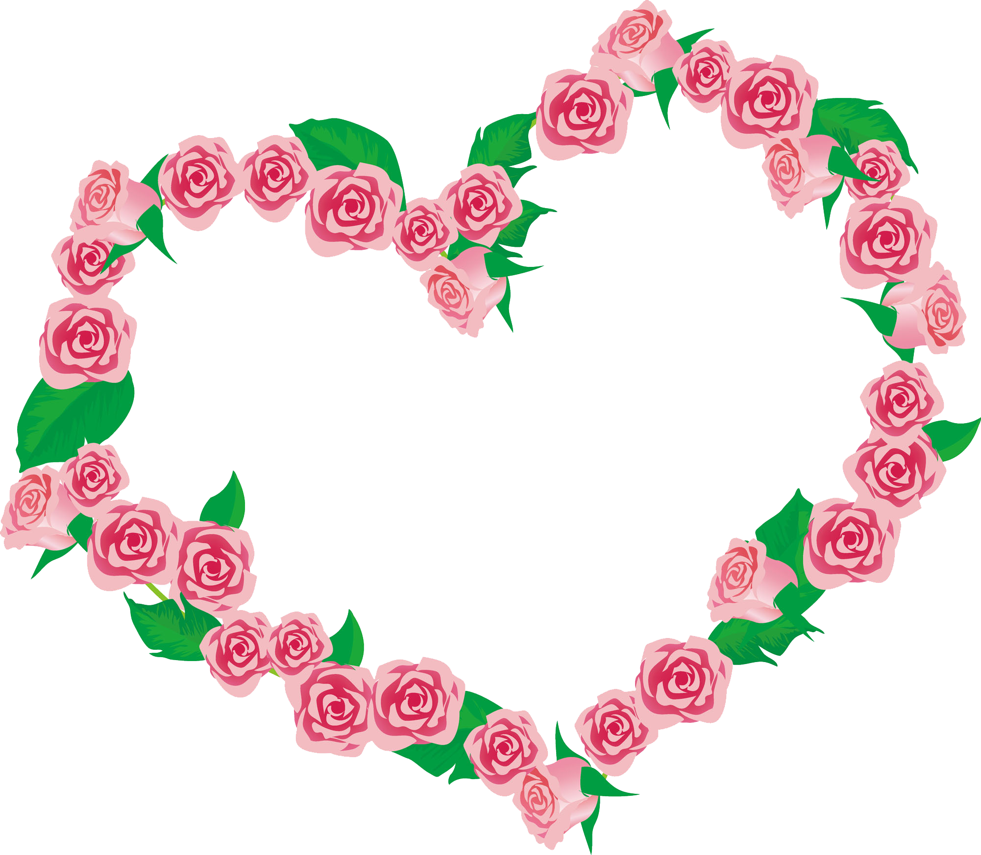 Coração rose PNG Pic