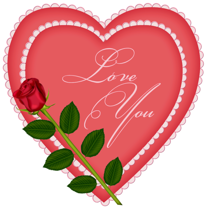 Heart Rose PNG Transparent Image