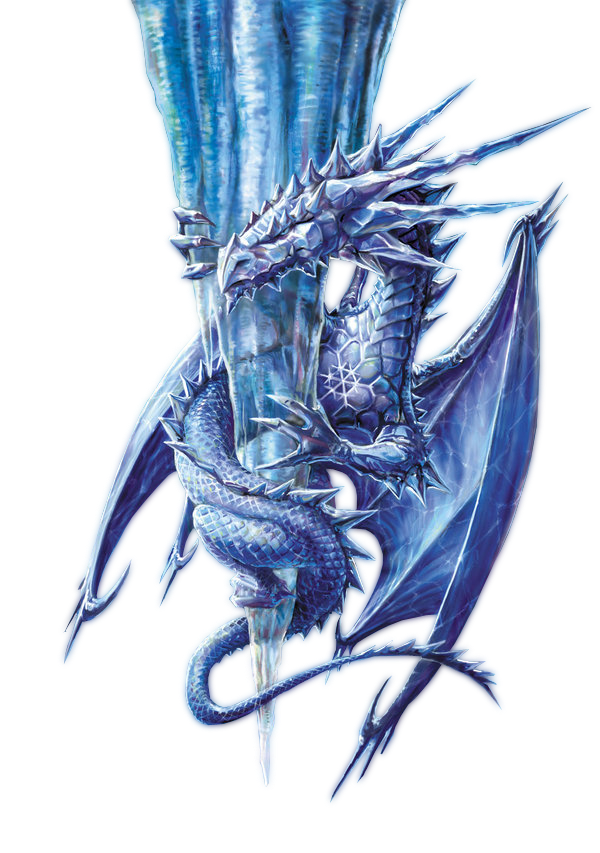 Ice Dragon PNG Background Image