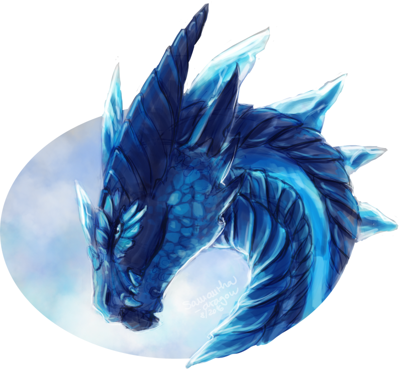 Ice Dragon PNG High-Quality Image