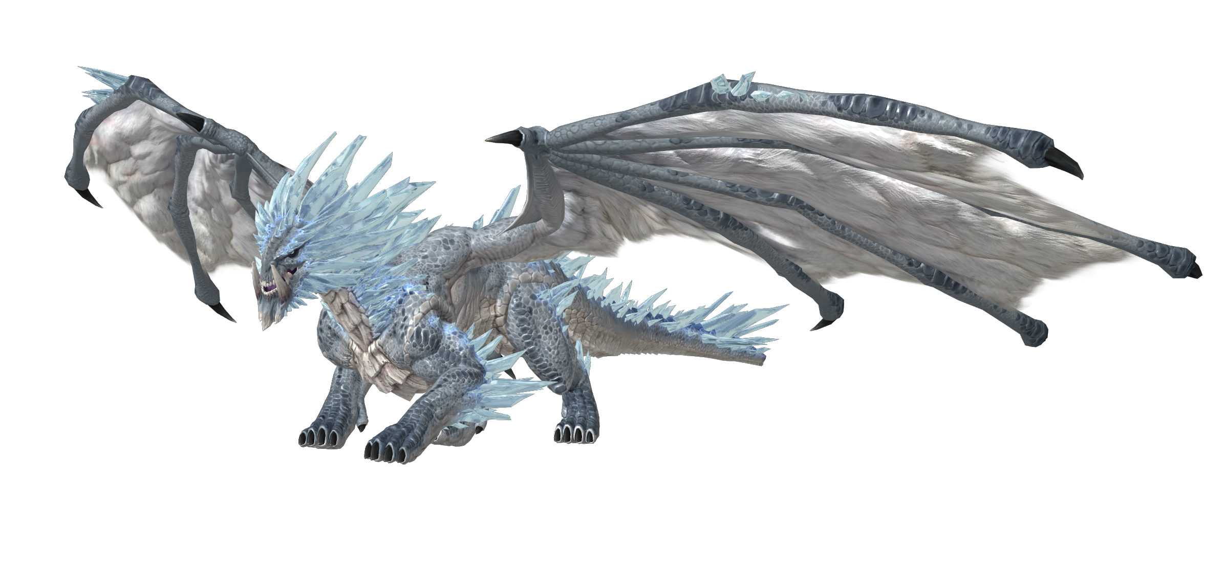 Ice Dragon PNG Image Transparent Background