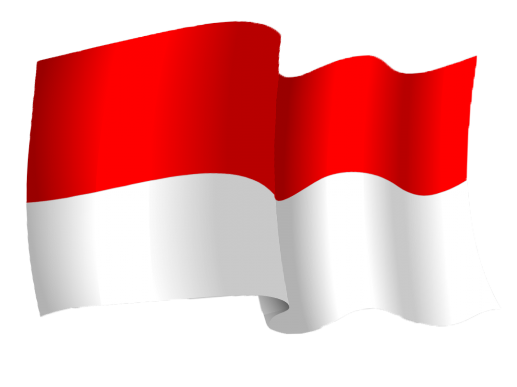 Indonésia bandeira PNG imagem transparente fundo