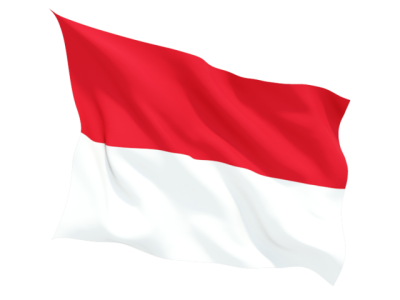 Imagem transparente da bandeira da Indonésia