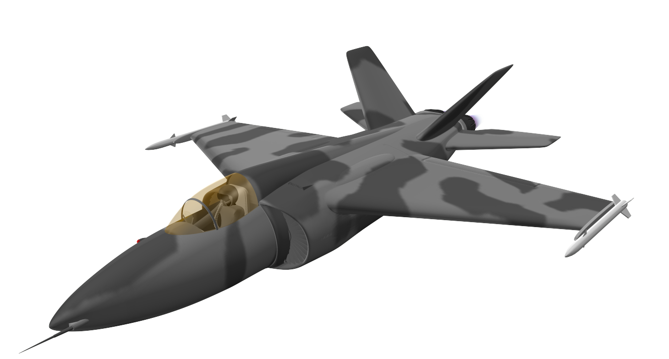 Jet Fighter PNG-Afbeelding