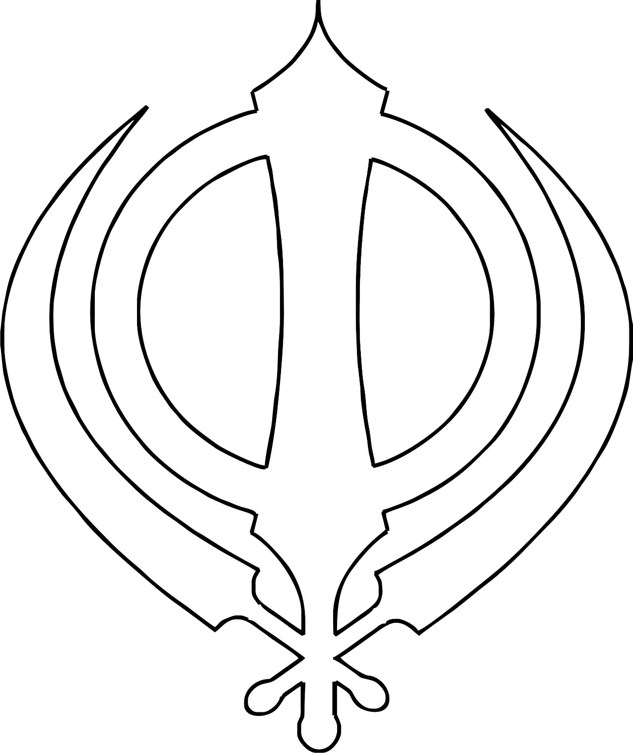 Khanda Symbol PNG Image