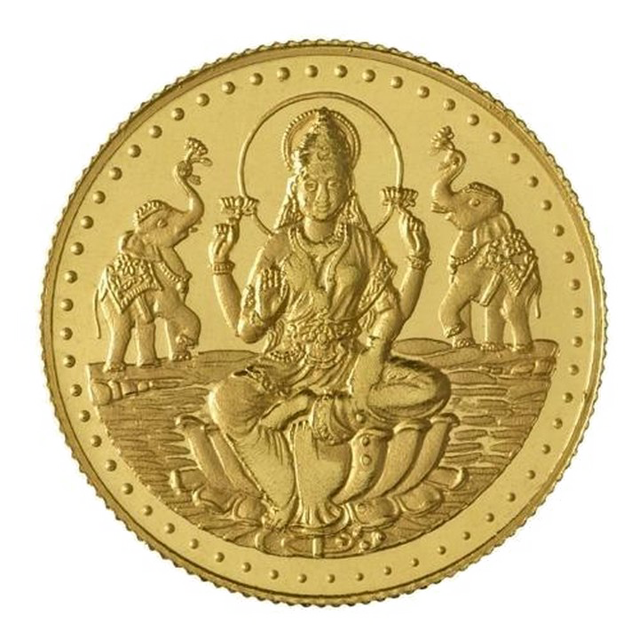Lakshmi Gold Coin Download Transparent PNG Image