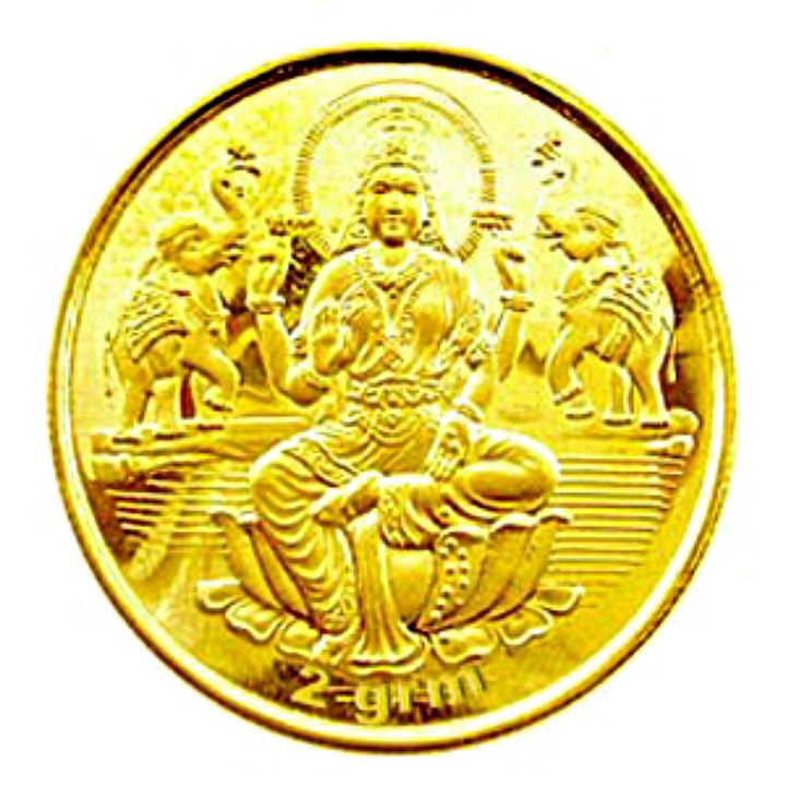 Lakshmi Gold Coin PNG Background Image