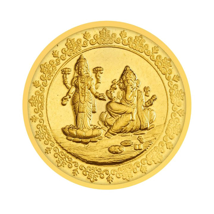 Лакшми Золотая монета PNG Скачать изображение