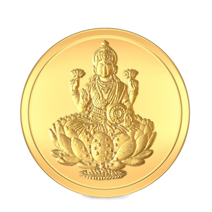 Lakshmi Gold Coin PNG Image