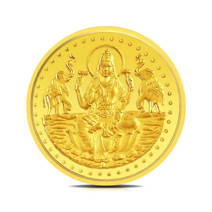 Лакшми Золотая монета PNG Pic