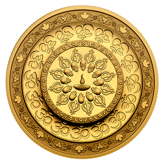 Лакшми золотая монета PNG прозрачное изображение