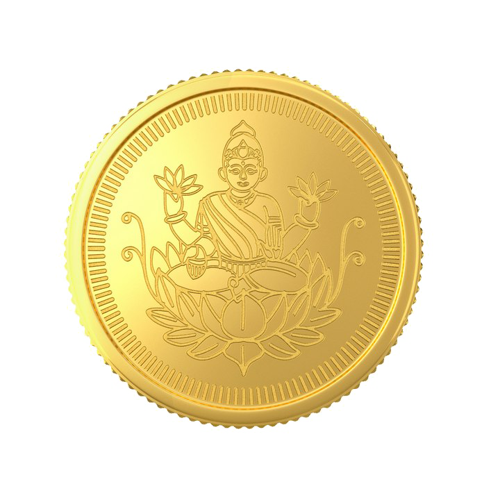 Lakshmi الذهب عملة صورة شفافة
