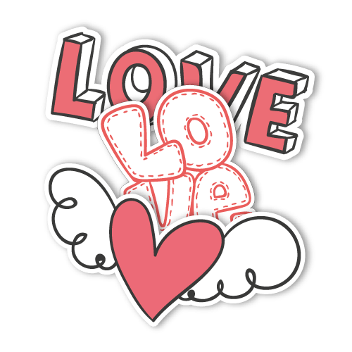 Love Text PNG Image