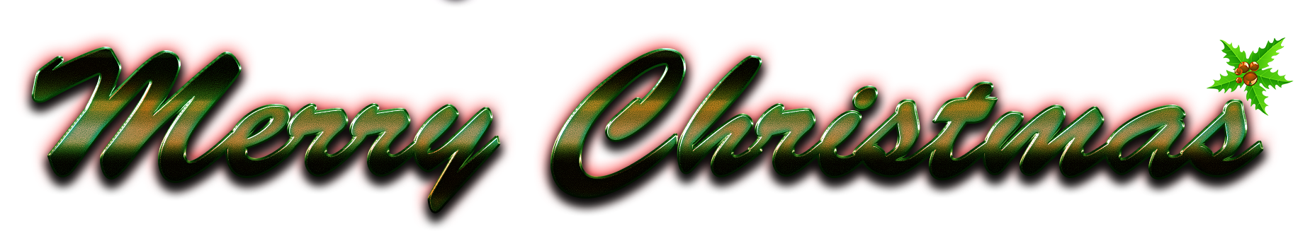 Merry Christmas Letter Transparent Image