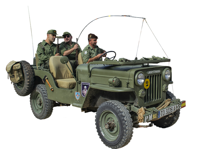 Military Jeep PNG Transparent Image