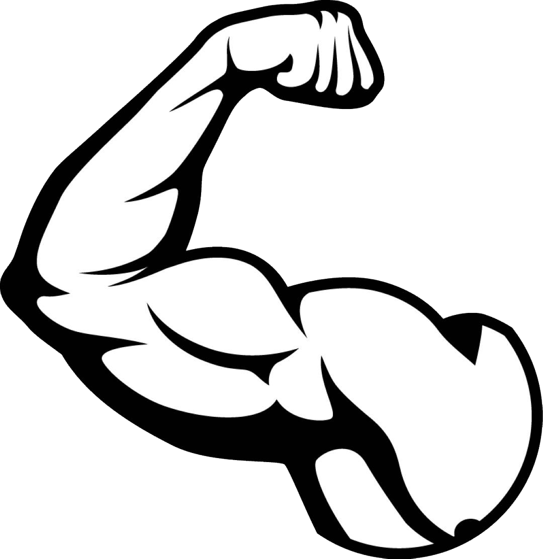 Imagem de PNG do braço muscular