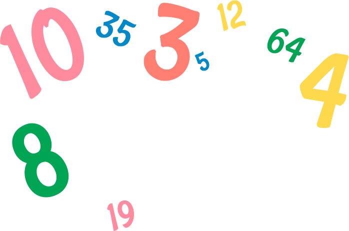 Numbers PNG Background Image