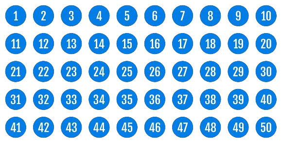 Numbers PNG Image Transparent Background