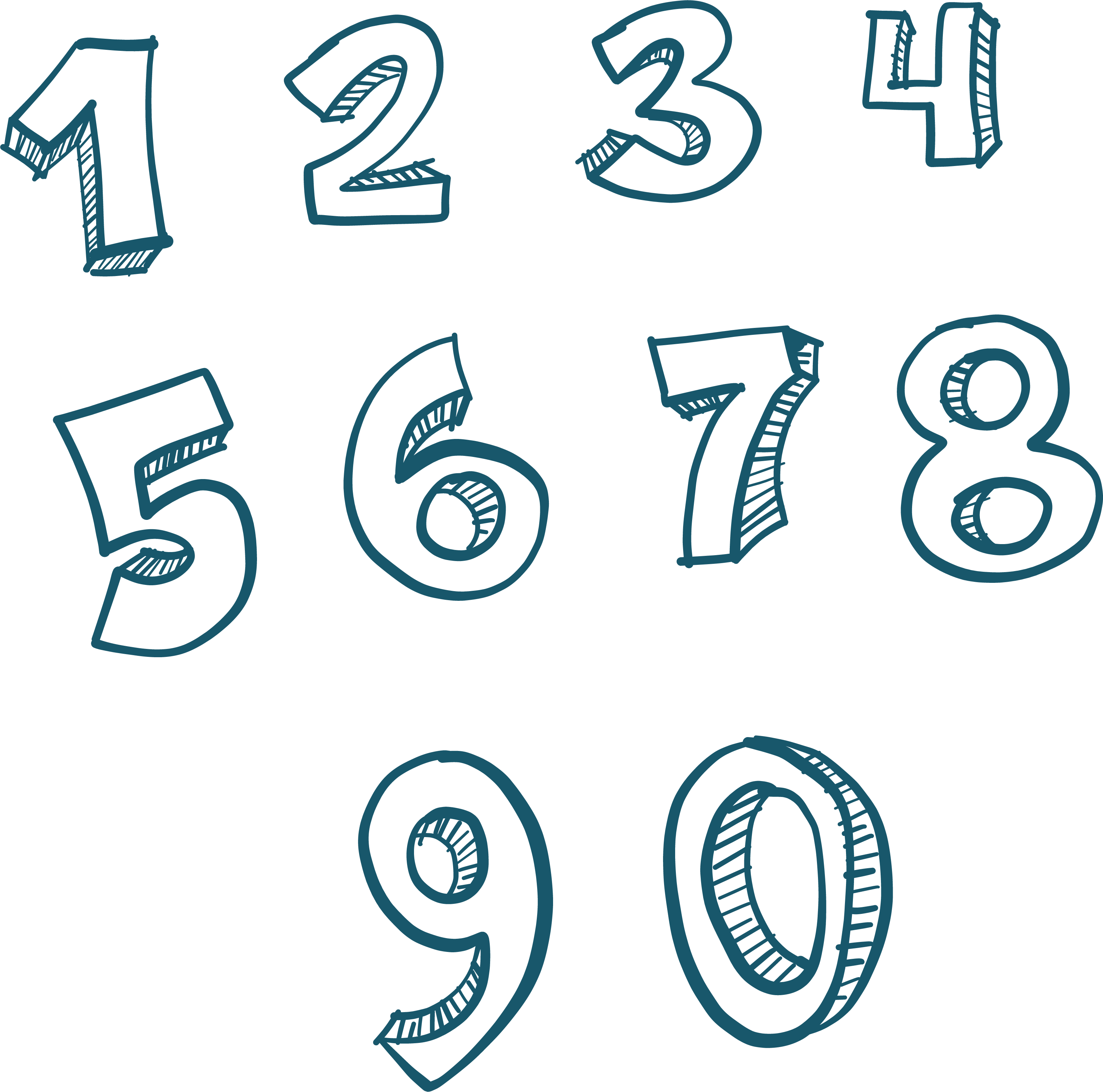 Numbers Transparent Background PNG