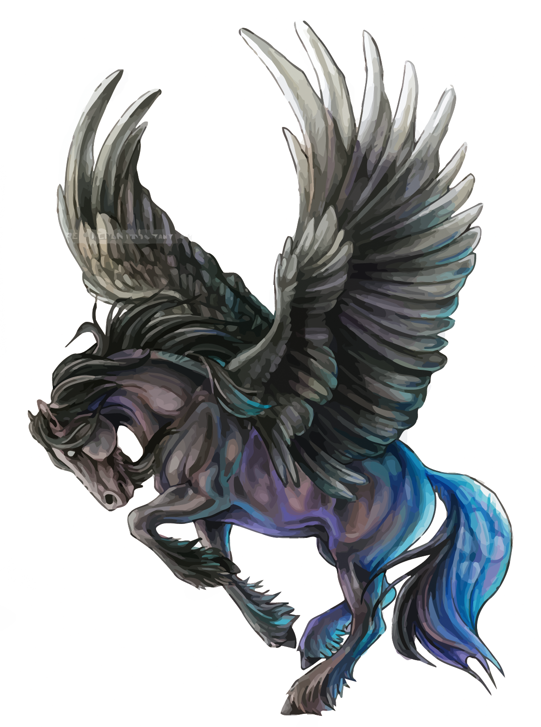 Pegasus PNG achtergrondafbeelding