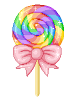 Rainbow Lollipop PNG Image Transparent Background