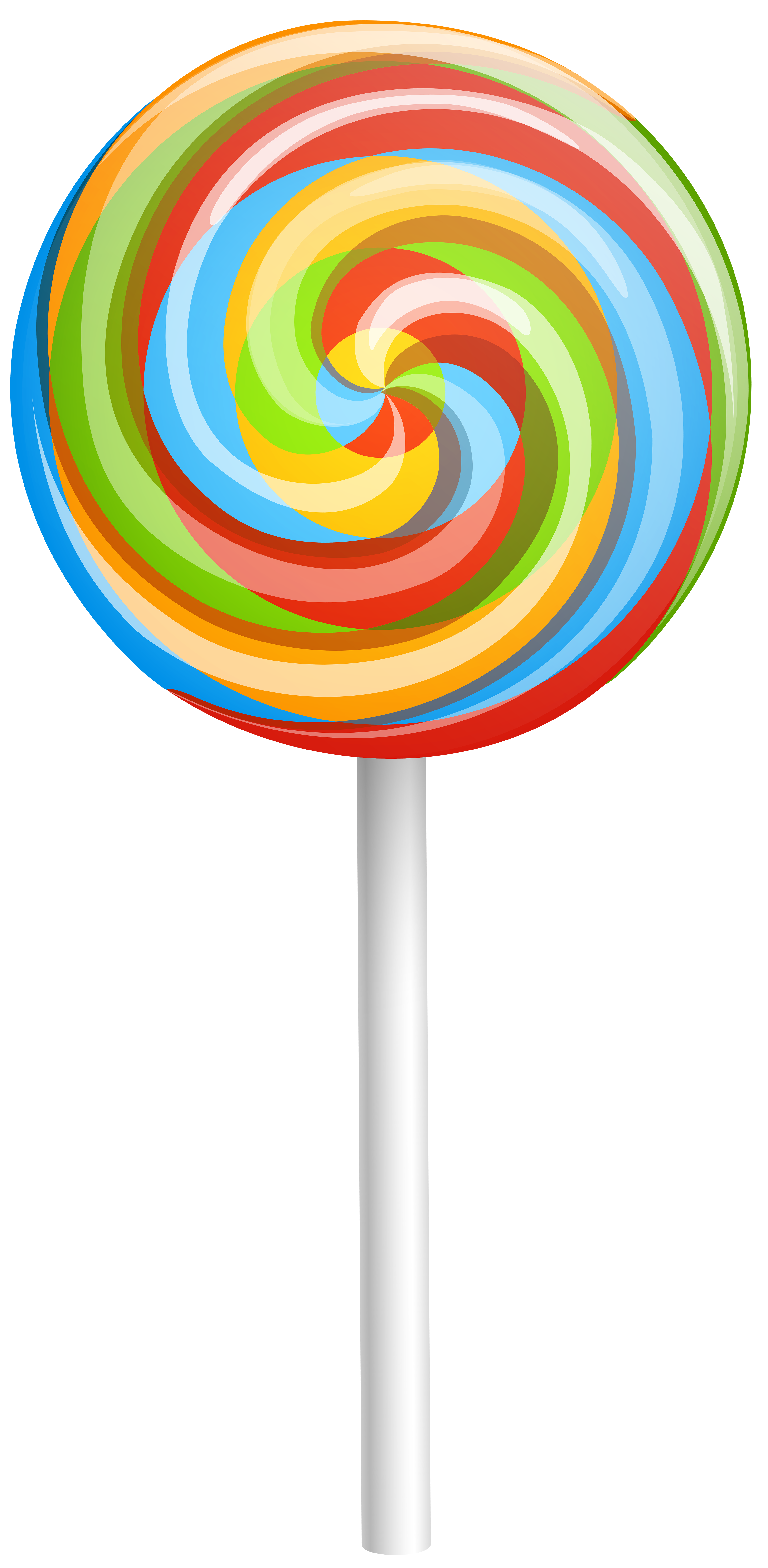 Rainbow Lollipop PNG-Afbeelding