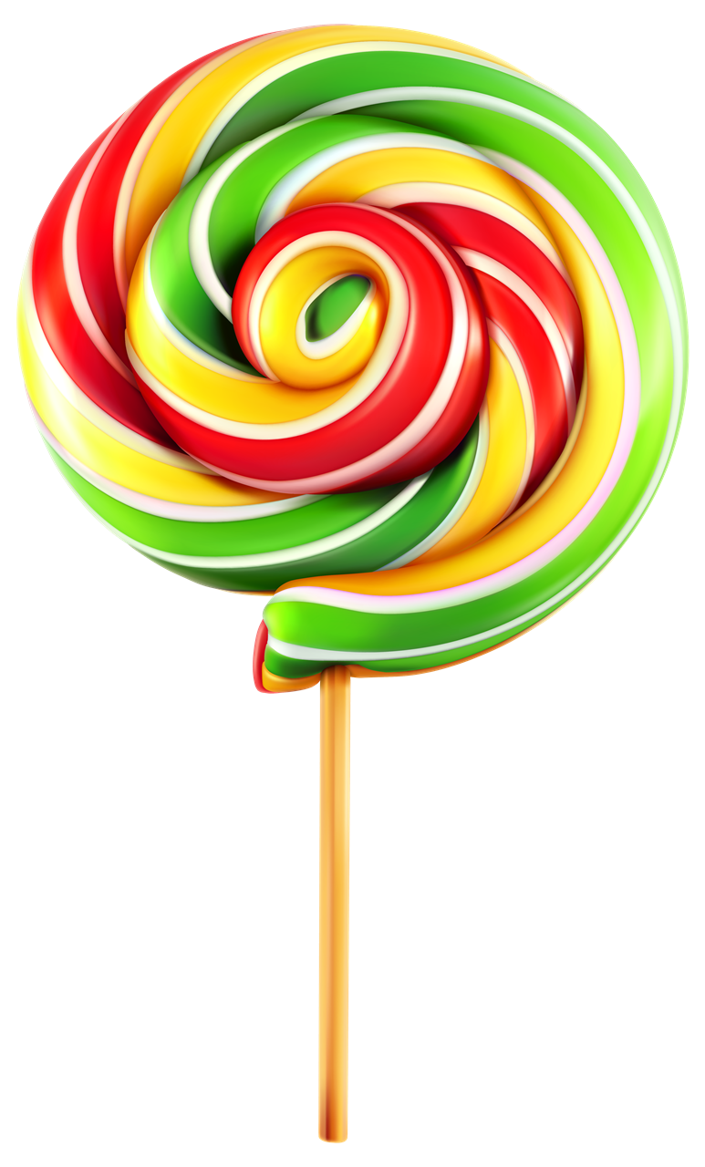 Rainbow Lollipop PNG Photo