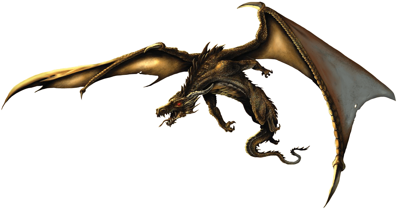 Realistic Dragon PNG Image Background