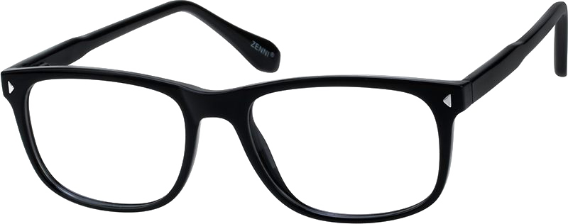 Rectangular Eyeglasses PNG Transparent Image