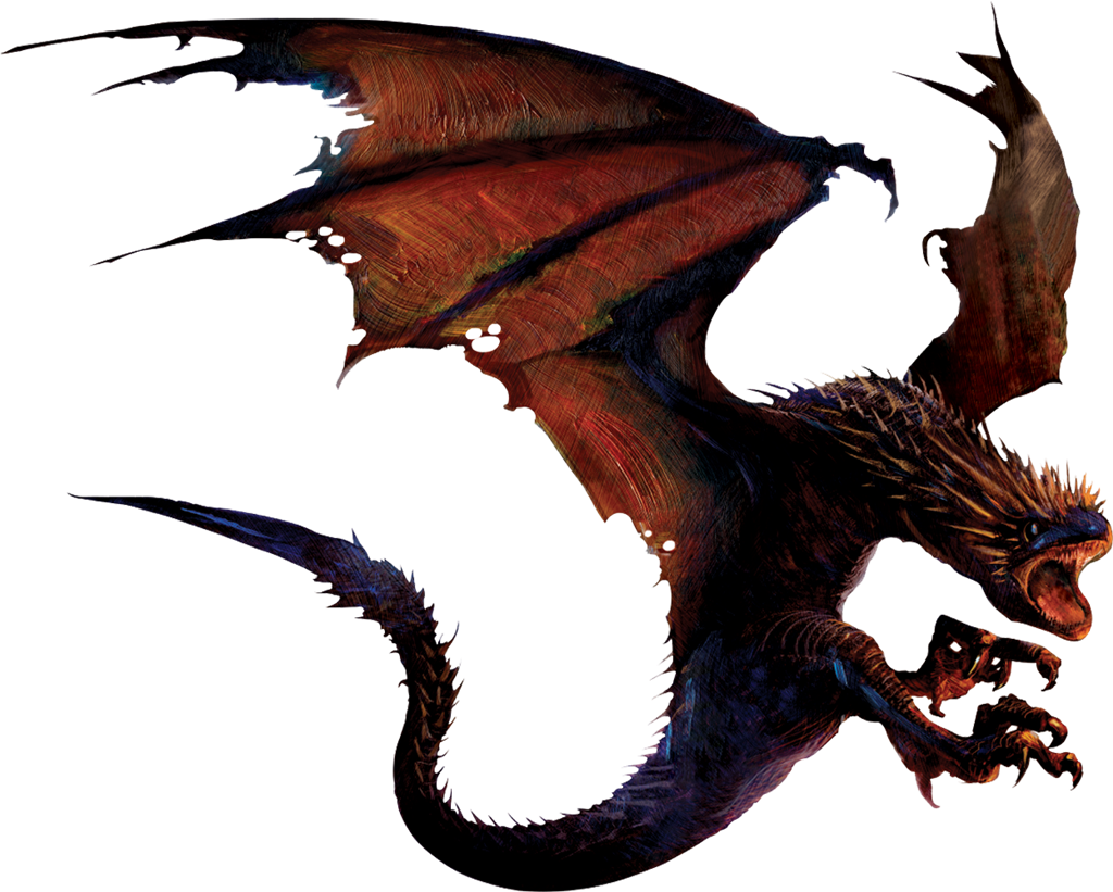 Imagen Transparente de dragón rojo