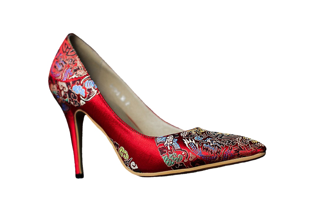 Sepatu wanita merah latar belakang Gambar PNG