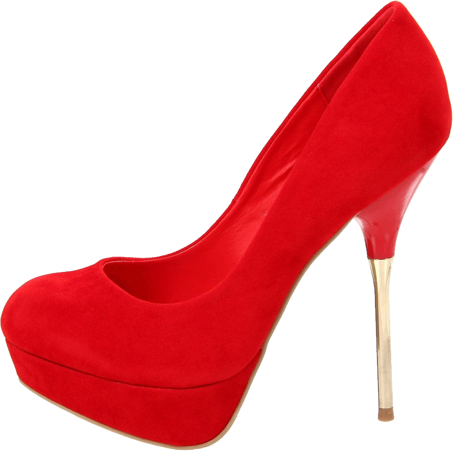Femmes rouges Chaussures Image Transparente