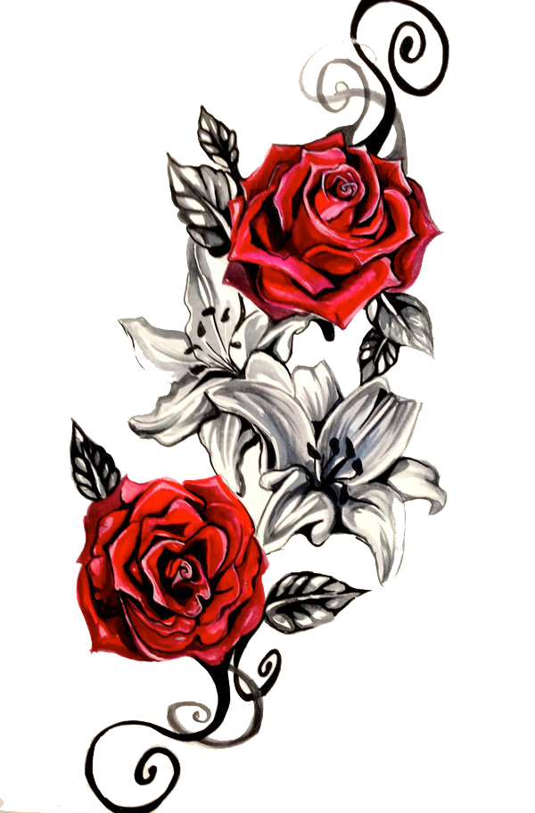 Rose Tattoo PNG Photo