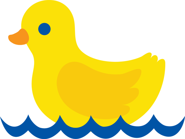 Gambar PNG bebek karet
