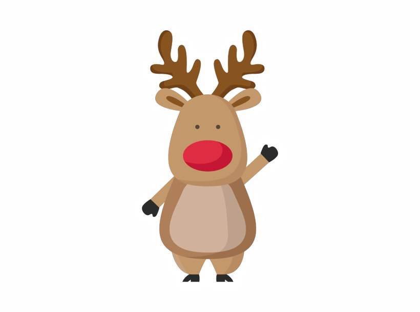 Rudolph Gambar Transparan PNG Natal