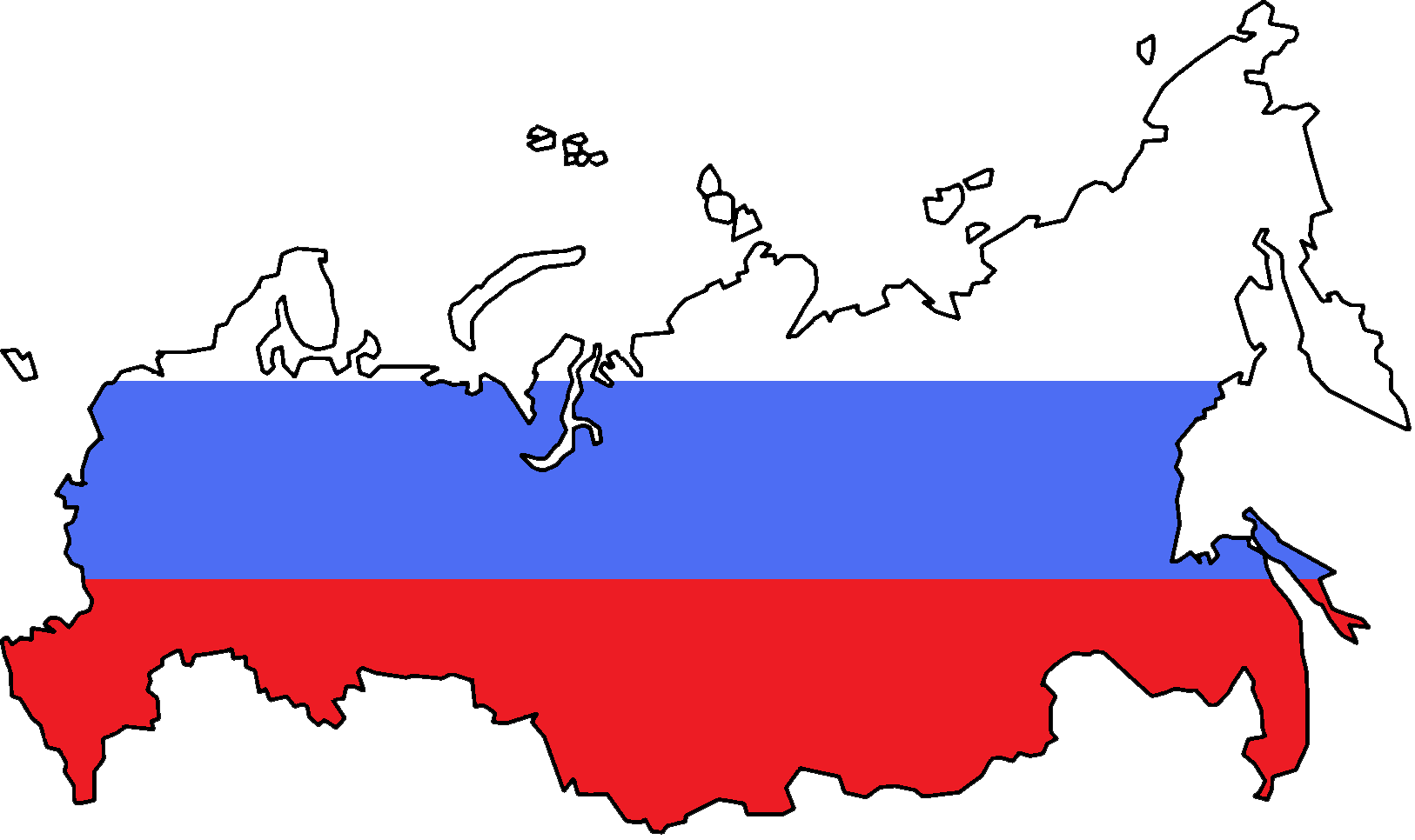 Russia Map PNG Photo