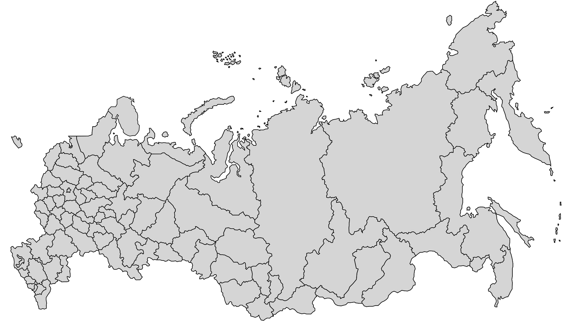 Russia Map PNG Transparent Image