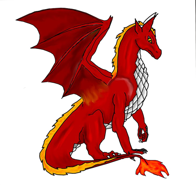 Dragon assis arrière-plan Transparent PNG